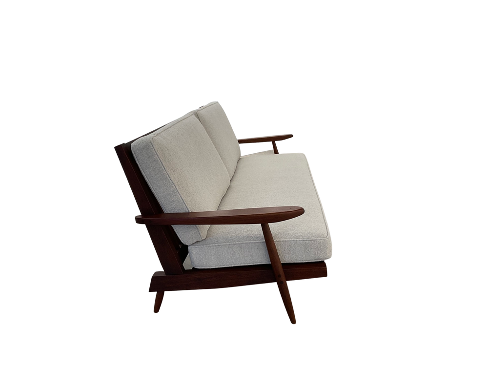 George Nakashima “Cushion” three seat walnut sofa with arms, USA, 1961