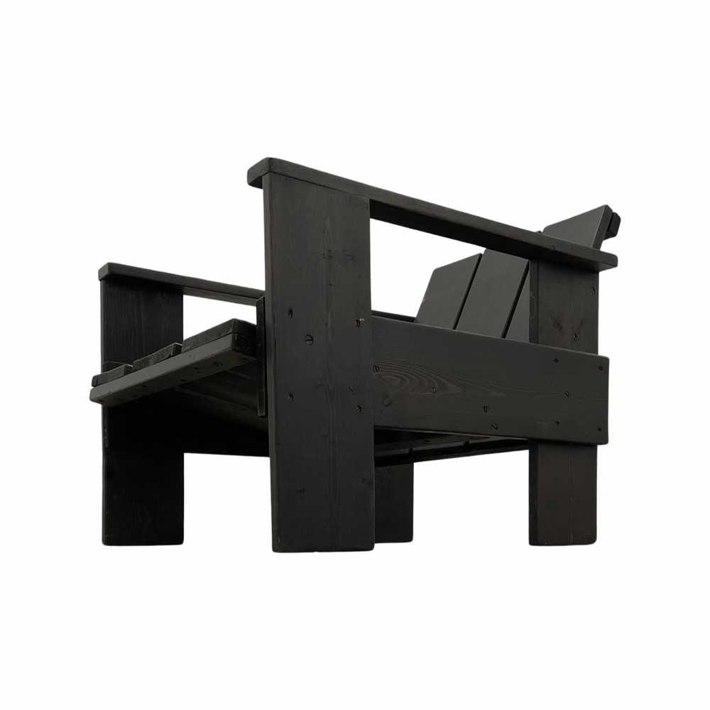 Gerrit Rietveld "Crate" lounge chair produced by G.A. van de Groenekan, Netherlands, 1930s
