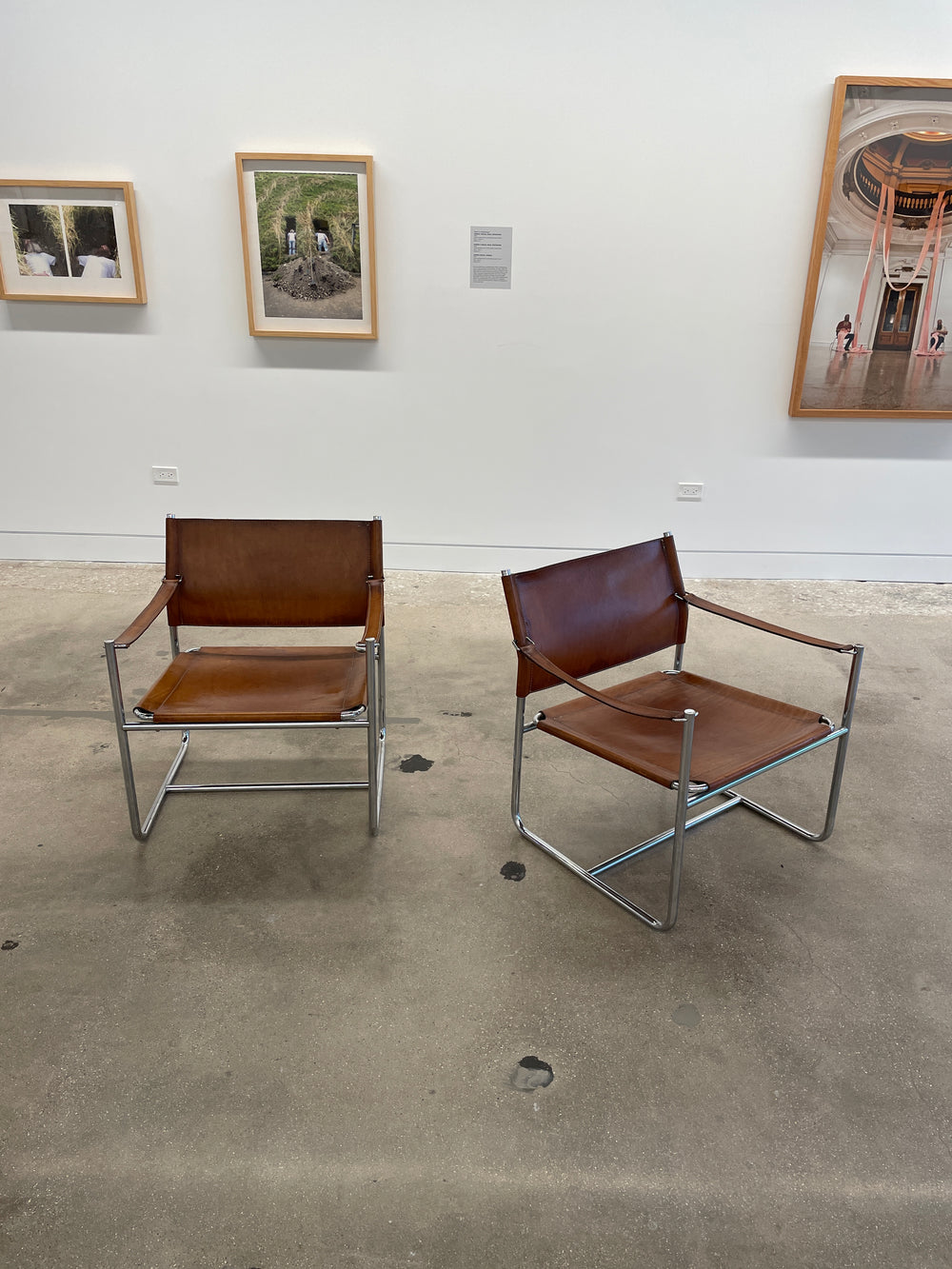Karin Mobring pair of leather “Amiral” lounge chairs, Sweden, 1970s