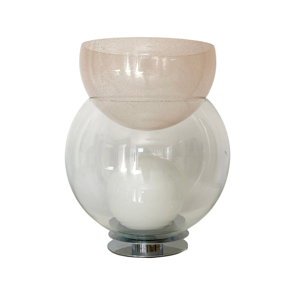 Gae Aulenti model "Giova" table lamp & flower pot vase for Fontana Arte, Italy, 1960s