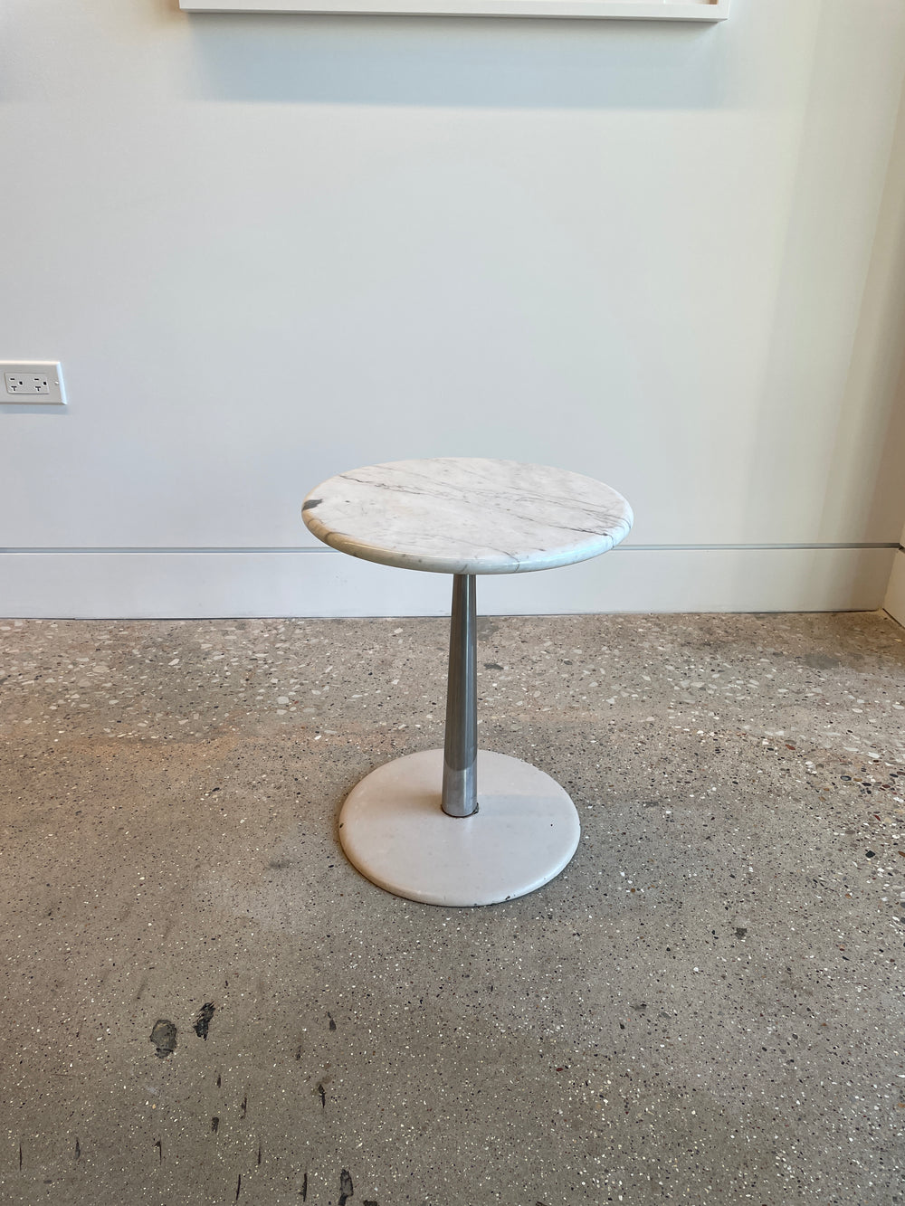 Erwine & Estelle Laverne marble-top stem side table model ST-8, USA, 1960s
