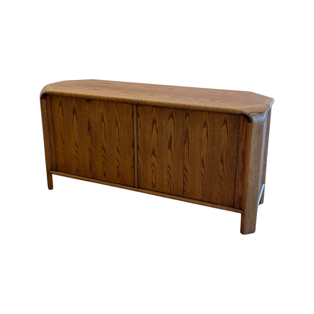 American Studio Craft Solid Oak Sideboard attributed to Lou Hodges